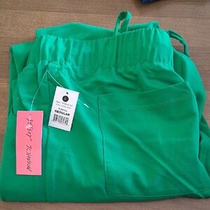 Betsey Johnson Green Straight Leg Pants